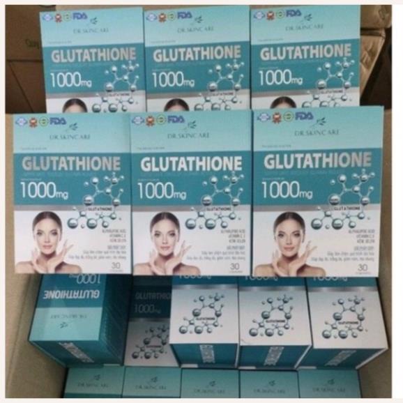 GLUTATHIONE 1000 viên uống trắng da giảm nám mờ nhăn chống lão hoá