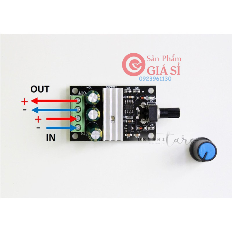 Mạch điều khiển tốc độ động cơ 775 PWM 5V-28V 3A D00-055 ❤️freeship❤️