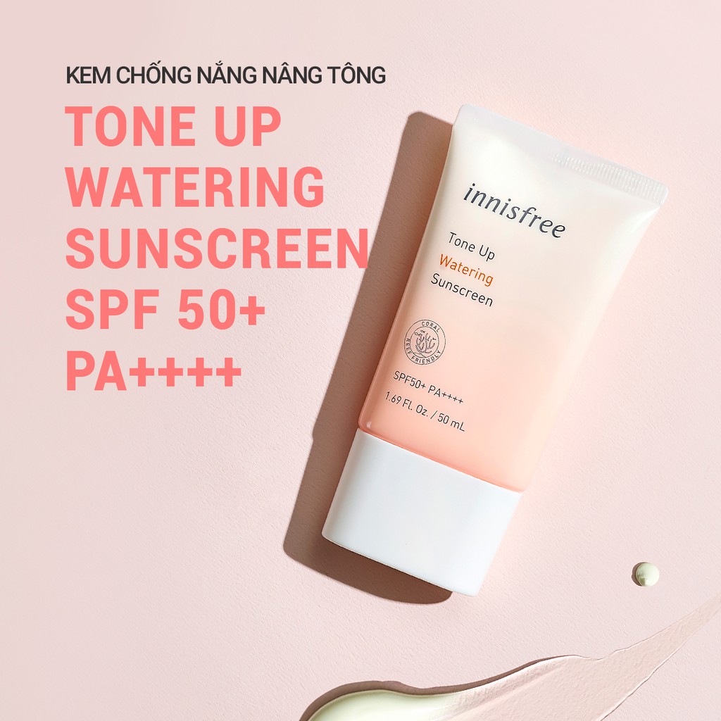 [Mã FMCGMALL -8% đơn 250K] Kem chống nắng nâng tông innisfree Tone Up Watering Sunscreen SPF 50+ PA++++ 50ml | BigBuy360 - bigbuy360.vn