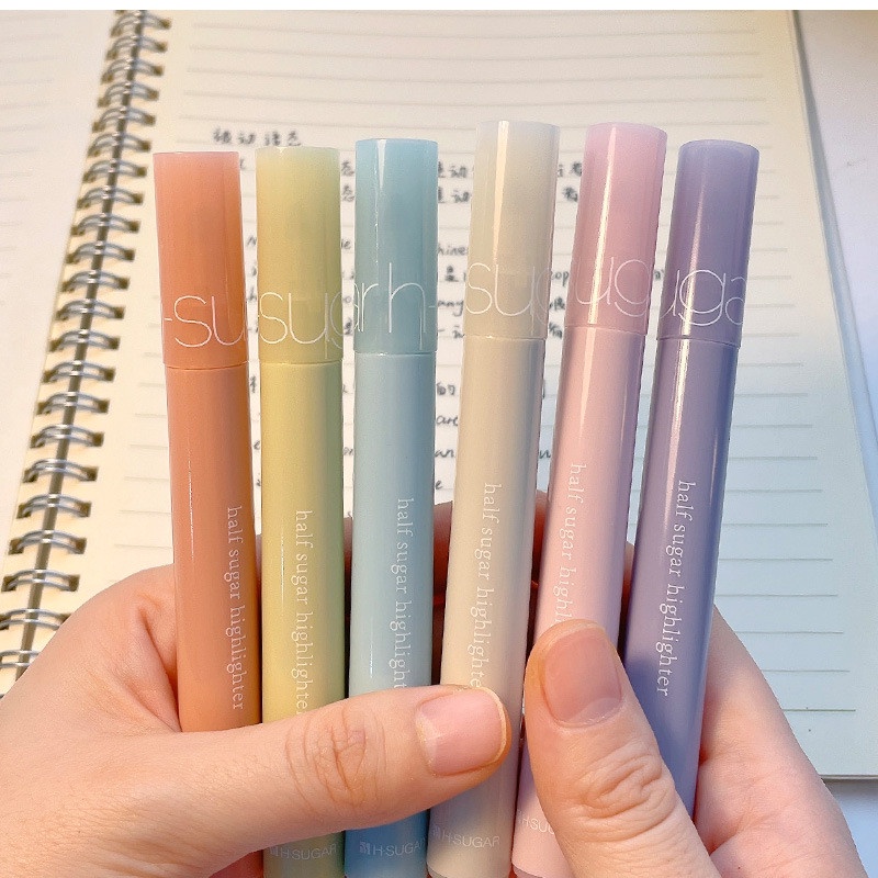 Set 6 Bút Dạ Quang Nhiều Màu Sắc Tiện Dụng