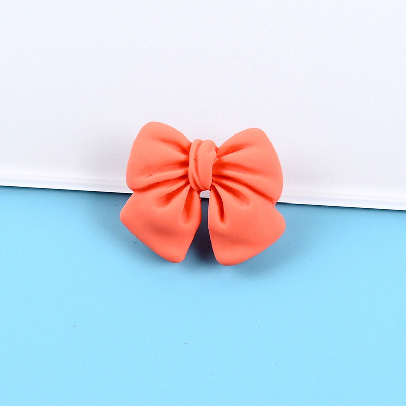 Set 10 nơ nhựa resin đính trang trí quần áo/ điện thoại thủ công