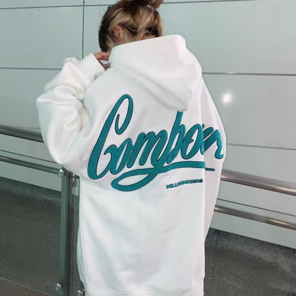 Áo hoddie compo RUBY HOUSE86 chất nỉ bông dầy, màu trắng trẻ trung, from to unisex