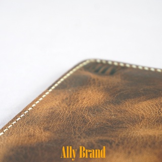 Ví Da Nam Ally Brand Da Bò Pullup Wax Handmade