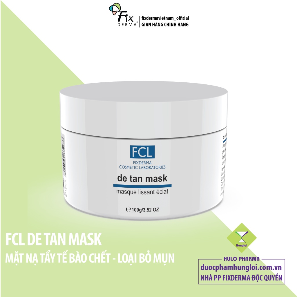 Mặt Nạ Sáng Da Giảm Nhờn Giảm Mụn Đầu Đen FCL De Tan Mask – 100g