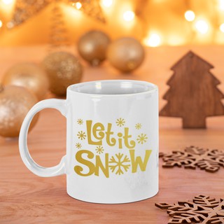 🎀quà tặng noel🎄- ly sứ let it snow mẫu 1