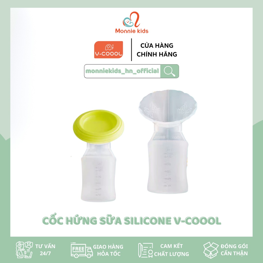 CỐC HỨNG SỮA SILICONE VCOOOL