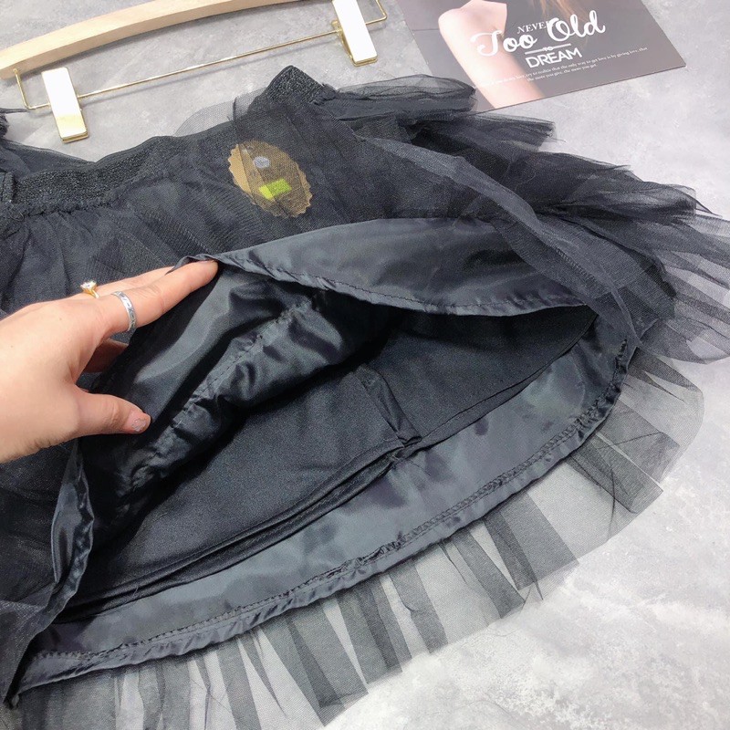 🦋Chân váy lưới tầng hàng QCcó ảnh video sản phẩm