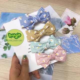 Kẹp tóc nơ, cột tóc nơ Hàn Quốc xinh xắn