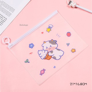 Ví Zip Bò Sữa Cute