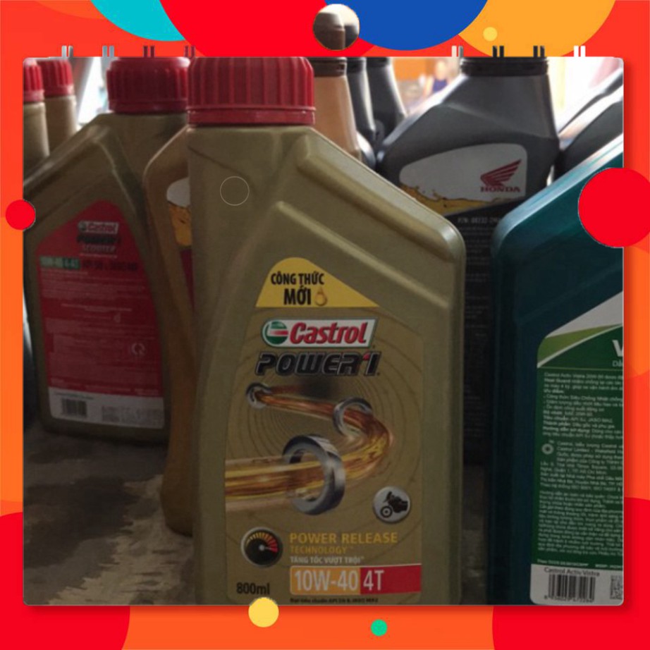 <giá tốt> Dầu nhớt xe số 800ml castrol