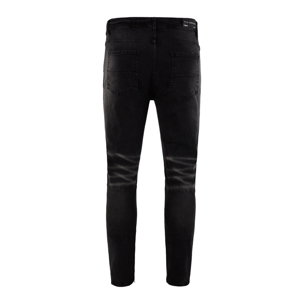 Quần Skinny Jeans Nam FNOS Streetwear Màu Xám Rách Có Zip Z37 - Local Brand Chính Hãng