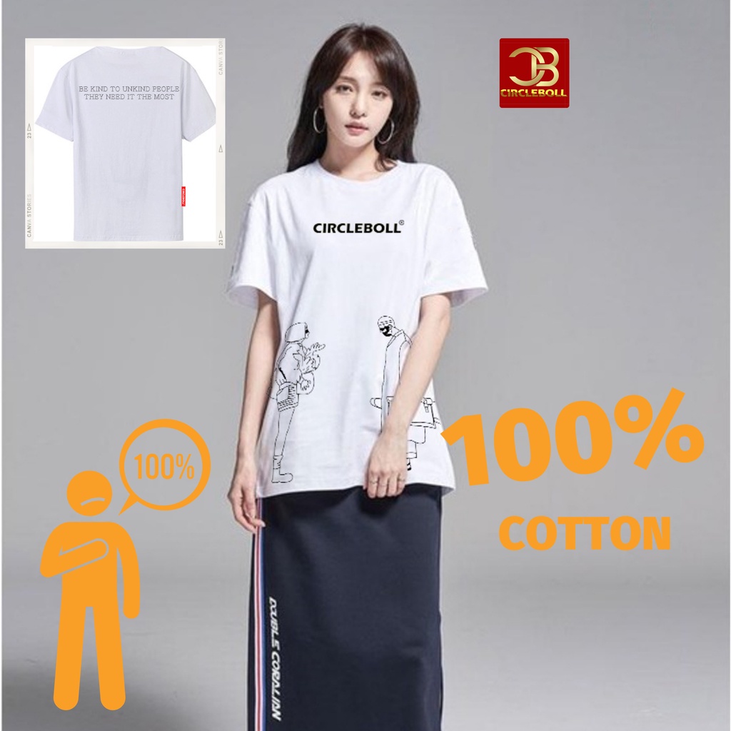 Áo Thun Nam Nữ Unisex 100% Cotton Circleboll Kindness Basic Tee