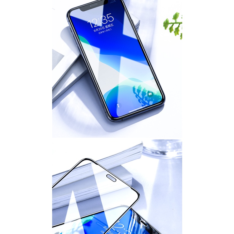 SmartDevil Miếng dán bảo vệ toàn màn hình 9d siêu mịn thích hợp cho iPhone 12 max 11 pro max Mini XR XS Max SE 2020