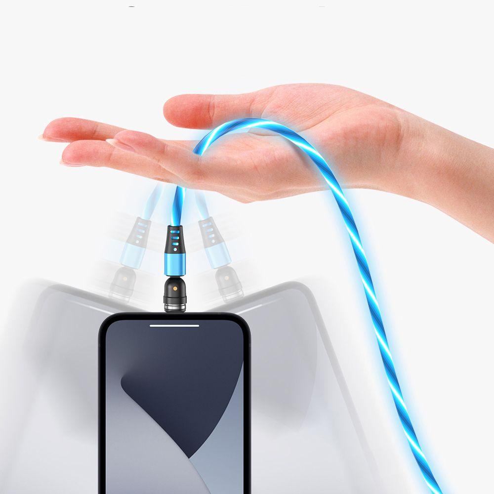 Cáp Sạc Nhanh Có Đèn LED Tròn Chất Lượng Cao