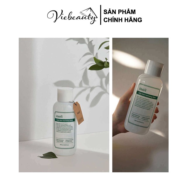 Nước Hoa Hồng Cấp Ẩm Sâu Và Hỗ Trợ Tẩy Tế Bào Chết Klairs Daily Skin Softening and Hydrating Water 500ml - Khongcoson