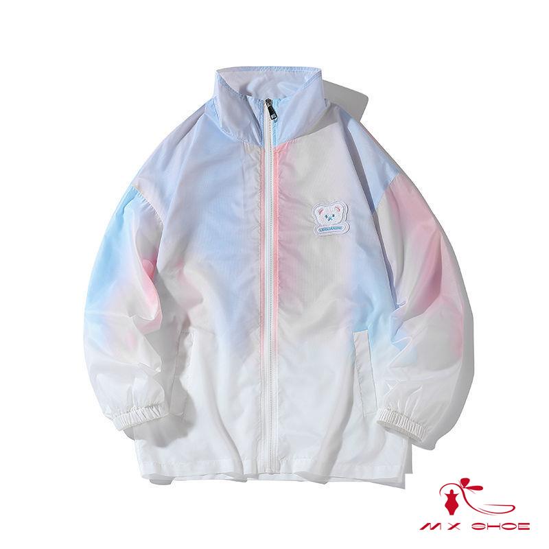 M & X ~  Áo Khoác Cardigan Chống Nắng Dáng Dài Mỏng Màu Gradient Phong Cách Mới 2023 Cho Nữ