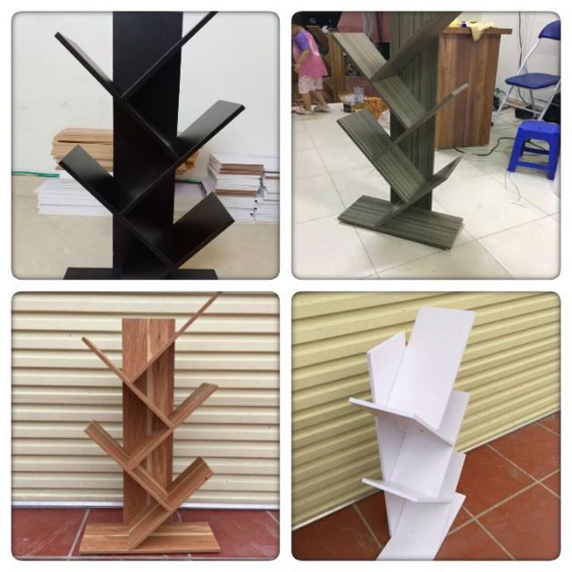 🔥🔥 DUY NHẤT 100 CÁI GIÁ CỰC SỐC  _GIÁ SÁCH XƯƠNG CÁ 5 TẦNG ( vân gỗ, trắng, đen, vân đen) sẵn hàng