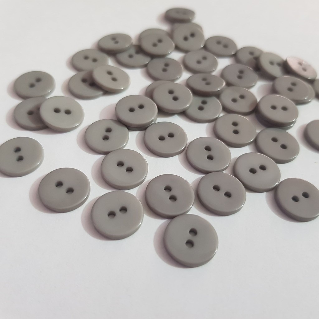 Cúc Nhựa Đơn 13mm - 1 màu/túi