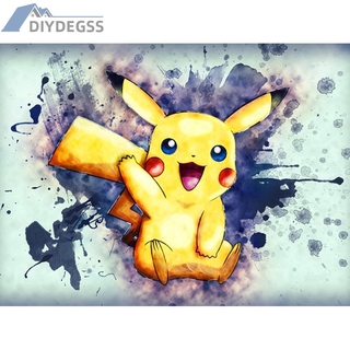 Bộ Tranh Đính Đá 5d Tự Làm Hình Pokemon 12.2