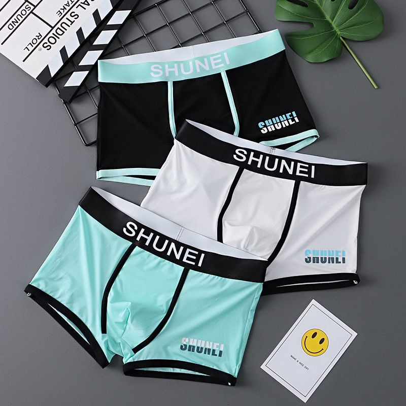 Quần Lót Boxer Co Giãn Thoáng Khí Thời Trang Mùa Hè Cho Nam