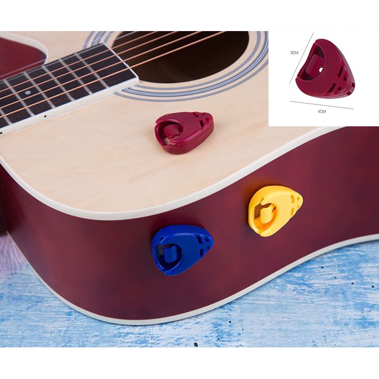 Hộp đựng pick (móng gảy) cho đàn guitar (pick holder) dán trên đàn tiện lợi