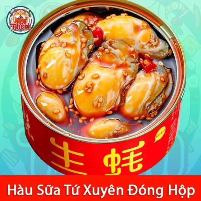 Hải Sản Đóng Hộp Tứ Xuyên Siêu Ngon -Hộp 100gr - Đủ 7 Vị Bào Ngư-Tôm Hùm Đất-Hàu Sữa-Mực Trứng-Sò Điệp-Bạch Tuộc-Ốc Giác