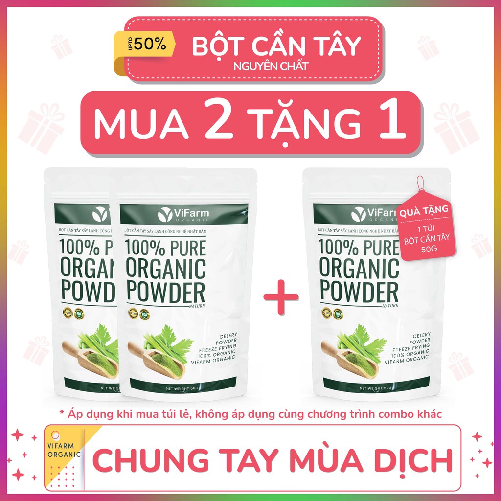 Bột Cần Tây Giảm Cân Tự Nhiên, Thanh Nhiệt, Giải Độc, Làm Đẹp Da Nguyên Chất 100%