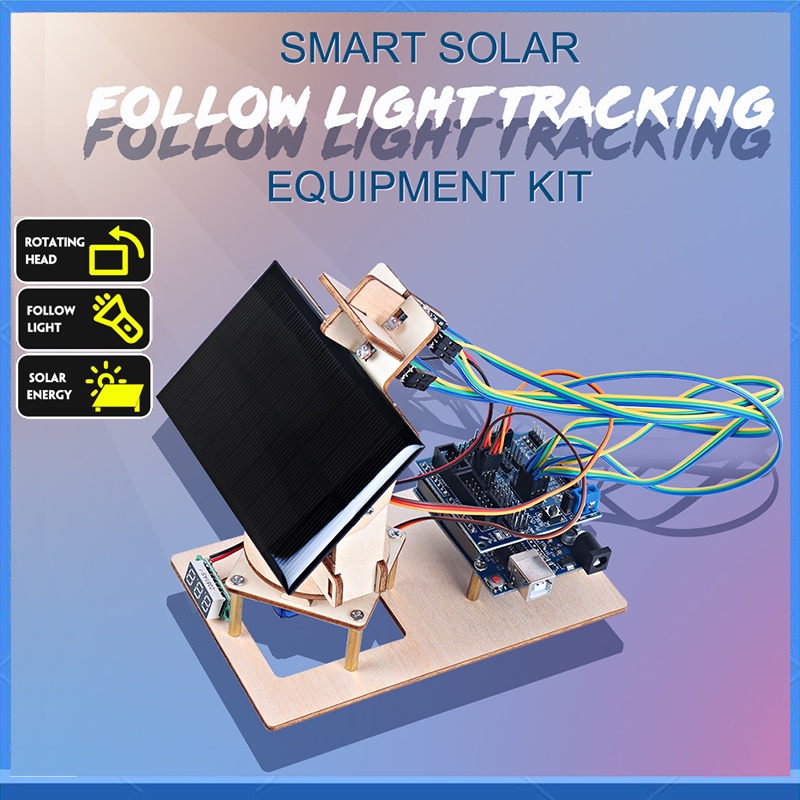 Hot creative stem diy solar kit smart ldr solar tracking c / c ++ bộ giáo dục lập trình cho arduino 