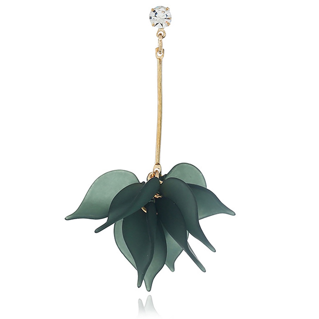 Đôi khuyên tai dài tạo hình cánh hoa thời trang cho nữ