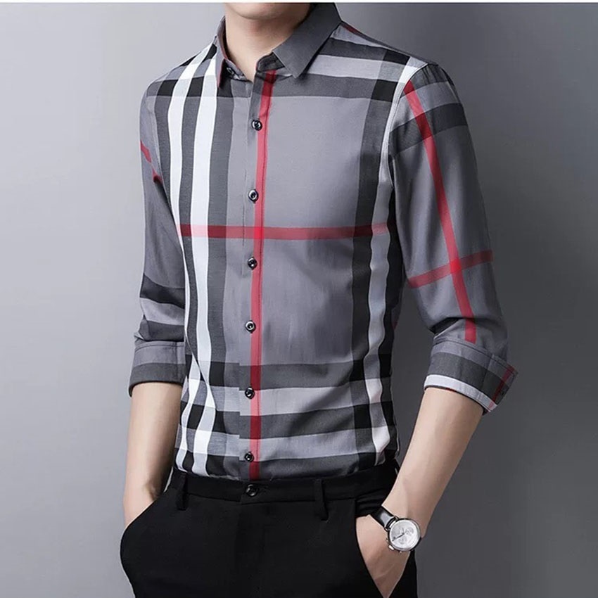 Áo sơ mi nam dài tay kẻ sọc JBAGGY cao cấp phong cách nam tính lịch lãm trẻ trung.