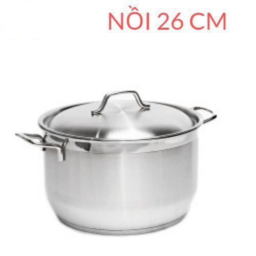 Nồi inox 3 đáy inox 430 FiveStar Standard nắp inox tặng 5 muỗng ăn inox ( 26cm / 28cm / 30cm / 32cm / 36cm ))