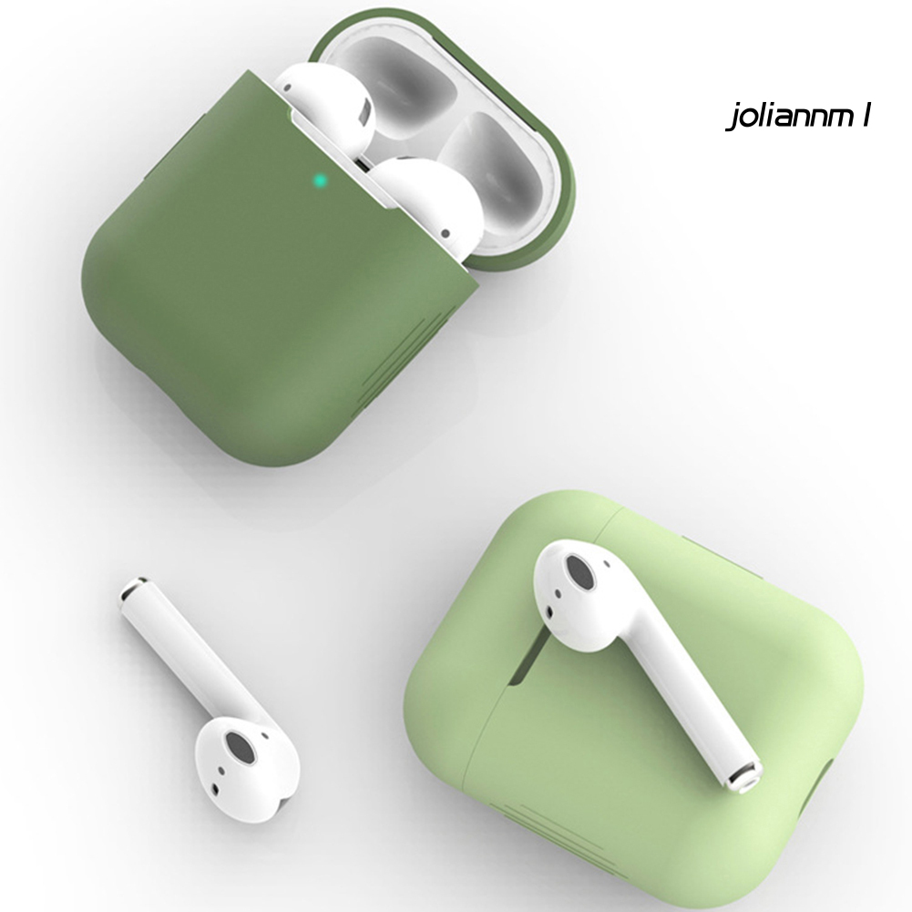 Vỏ Bảo Vệ Hộp Sạc Tai Nghe Air-Pods 1 2 Bằng Silicon Mini Chống Trầy