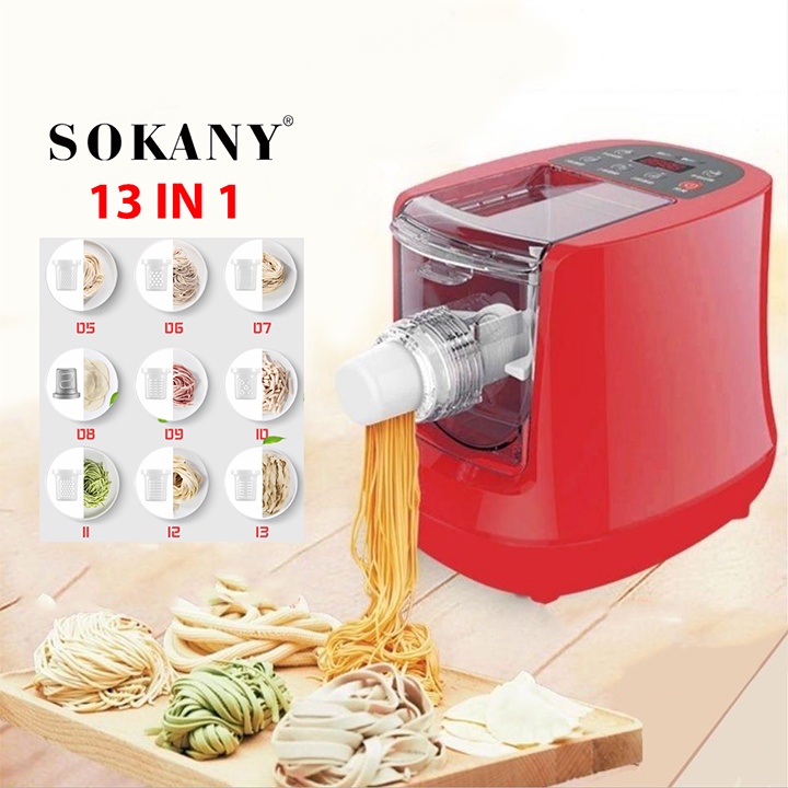 [ỦY QUYỀN SOKANY] Máy Làm Mì Tươi Đầy Đủ Khuôn Làm Bún Tươi , Bánh Canh , Bánh Lọt , Sợi Phở Cao Cấp SOKANY