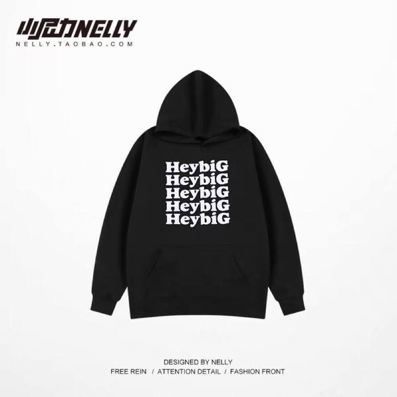 Áo hoodie nelly heybig nỉ lót lông sale (có sẵn) 5 heybig