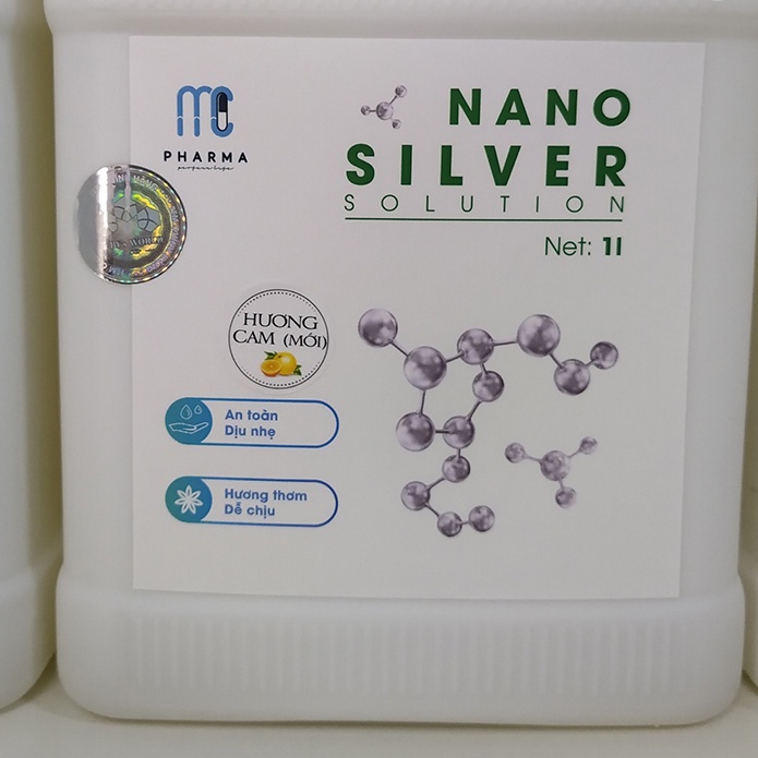 Dung dịch Nano bạc khử khuẩn MC Pharma  chính hãng dùng cho máy phun khói diệt khuẩn ô tô phòng ở hiệu quả