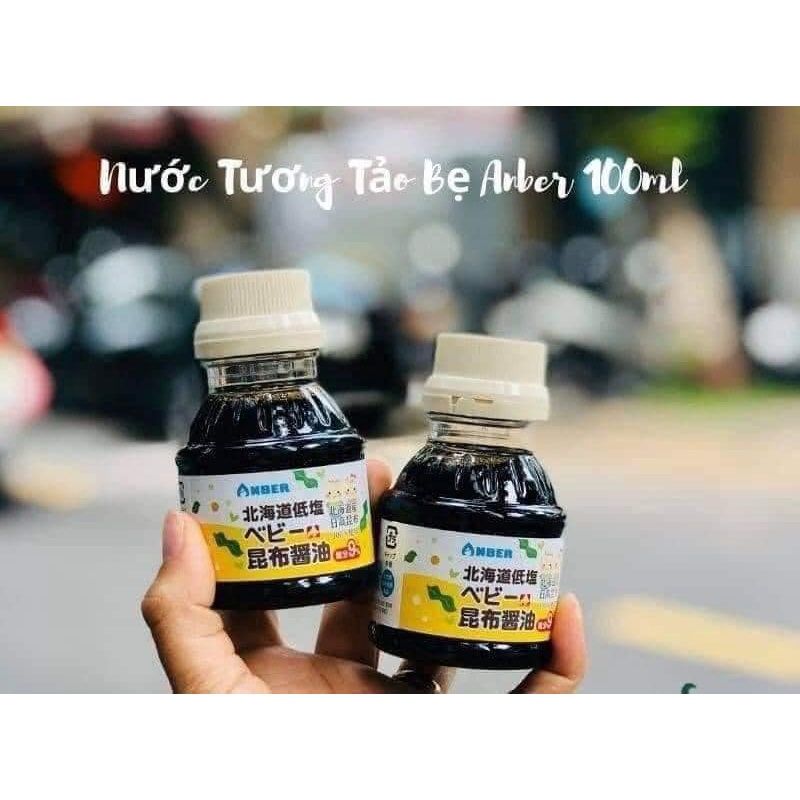 Nước tương tảo bẹ Nhật Bản Anber cho bé từ 6 tháng ăn dặm hữu cơ cho bé