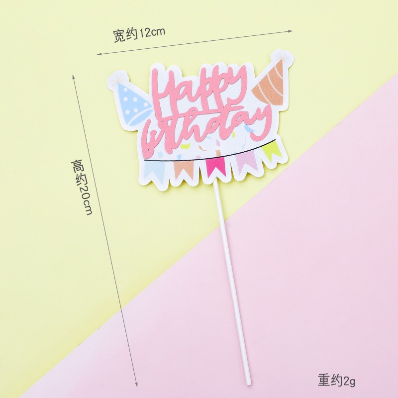 5 set que cắm HPBD giấy đẹp