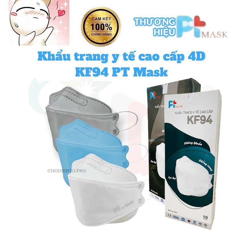 KHẨU TRANG KF94, Hàng Việt Nam Sản Xuất, 1 Hộp 10 Cái, SHOP HOA MAI VÀNG