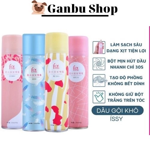 Dầu Gội Khô Xử Lý Tóc Bết Dính Issy