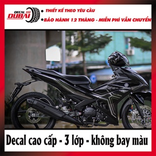 Tem Trùm Exciter 150 Đen Bóng Siêu Ngầu