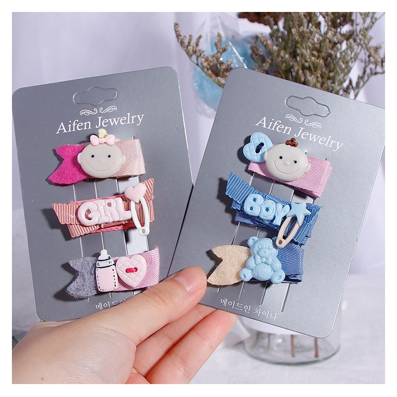 Combo Kẹp Tóc BOY GIRL Dành Cho Bé Gái - Hưng Long PC