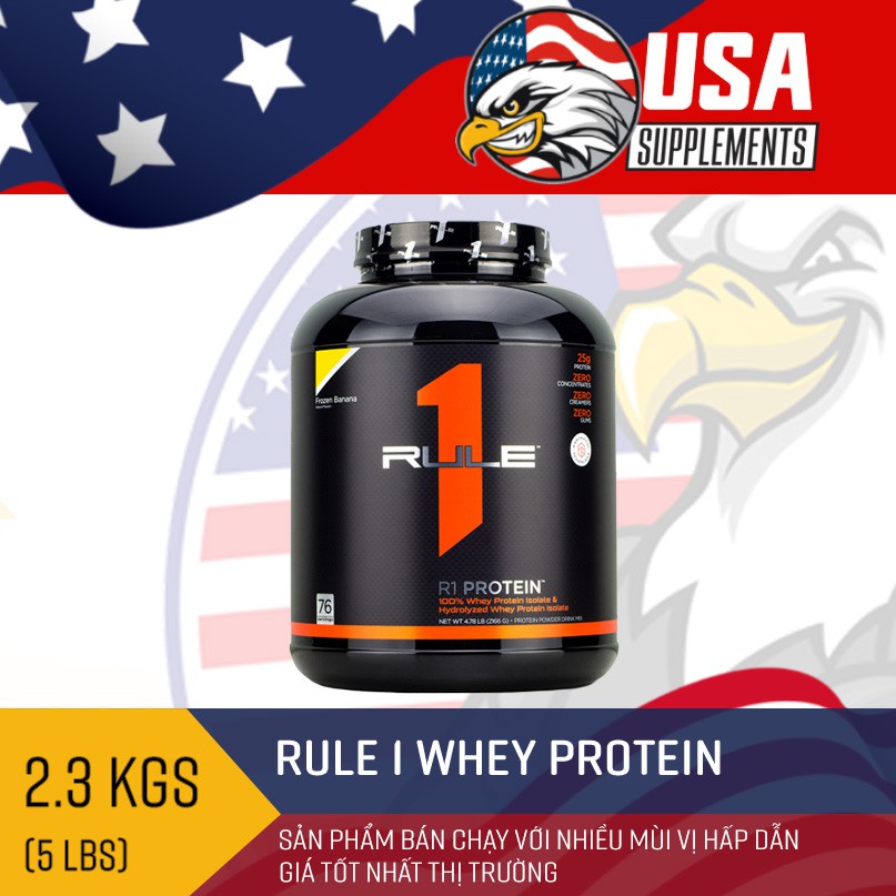 Sữa Tăng Cơ Rule1 Protein Isolate 5lbs 2.3kg