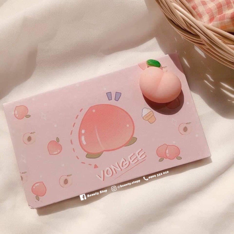 Bảng Phấn Mắt 18 Ô Vongee Đào