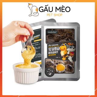 Súp Lòng Đỏ Trứng Cút Phô Mai Cà Rốt Tăng Cân Mọc Lông Cho Chó Mèo , Thức Ăn Dinh Dưỡng Thú Cưng 50g