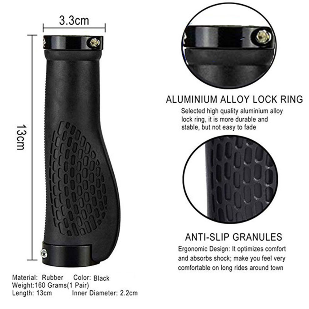 Cặp vỏ bọc tay lái xe đạp bằng cao su chống trượt nhiều màu tùy chọn