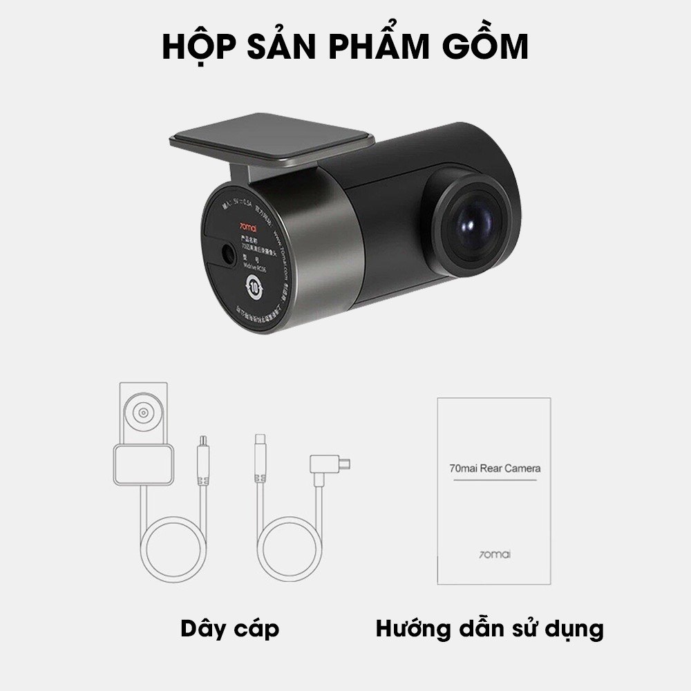 Camera hành trình 70mai Dash Cam A800S&A800S-1 bản quốc tế bộ có cả Cam trước và sau