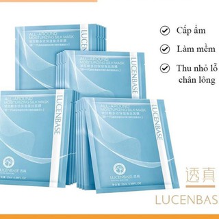 Mặt Nạ Lụa Tơ Tằm Cao Cấp Cấp Ẩm và Làm Sáng Da Lucenbase auth