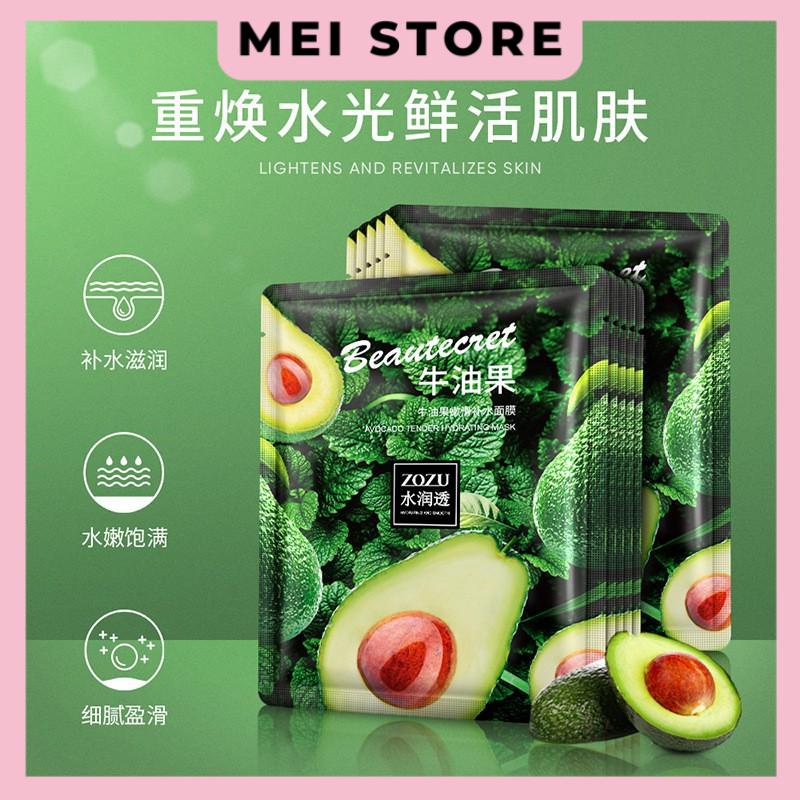 Mặt Nạ Trái Bơ ZOZU Beautecret Dưỡng Ẩm Làm Mịn Da