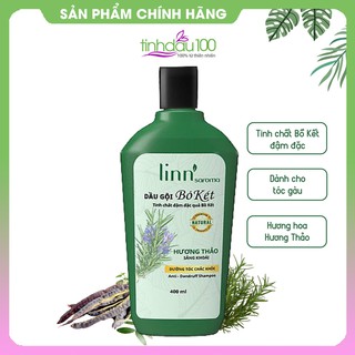Dầu gội Bồ Kết Hương Thảo Linn Saroma với tinh dầu thiên nhiên giúp sạch gàu, giảm rụng tóc chai 400ml Tinh Dầu 100 Shop
