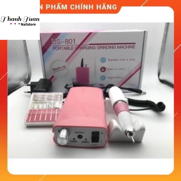 Máy mài tích điện US-801.máy cầm tay chuyên dụng ngành nail.  - Phụ kiện đồ nail